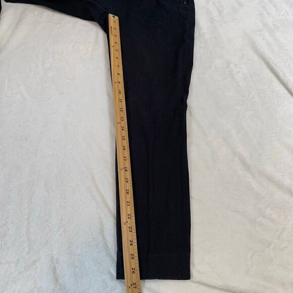 Everlane elastic waist side zipper black ankle casual stretch career dress pants - Picture 12 of 12